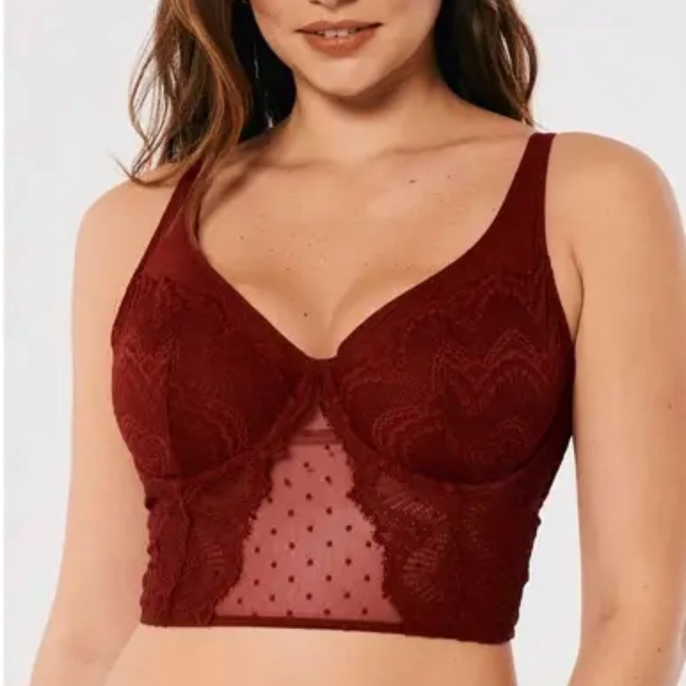 Gilly Hicks Corset Top Red Size L Sexy Wired